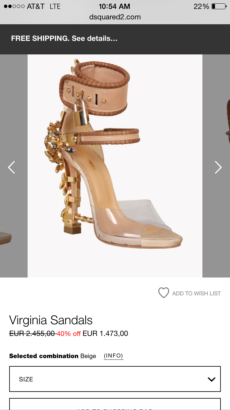 dsquared virginia sandal for sale